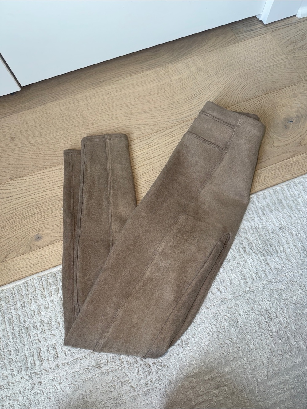 SPANX Tan - Faux Suede Leggings